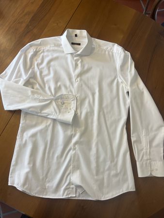 Eterna Hemd, Slim Fit, Grösse 43/17, weiss, guter Zustand