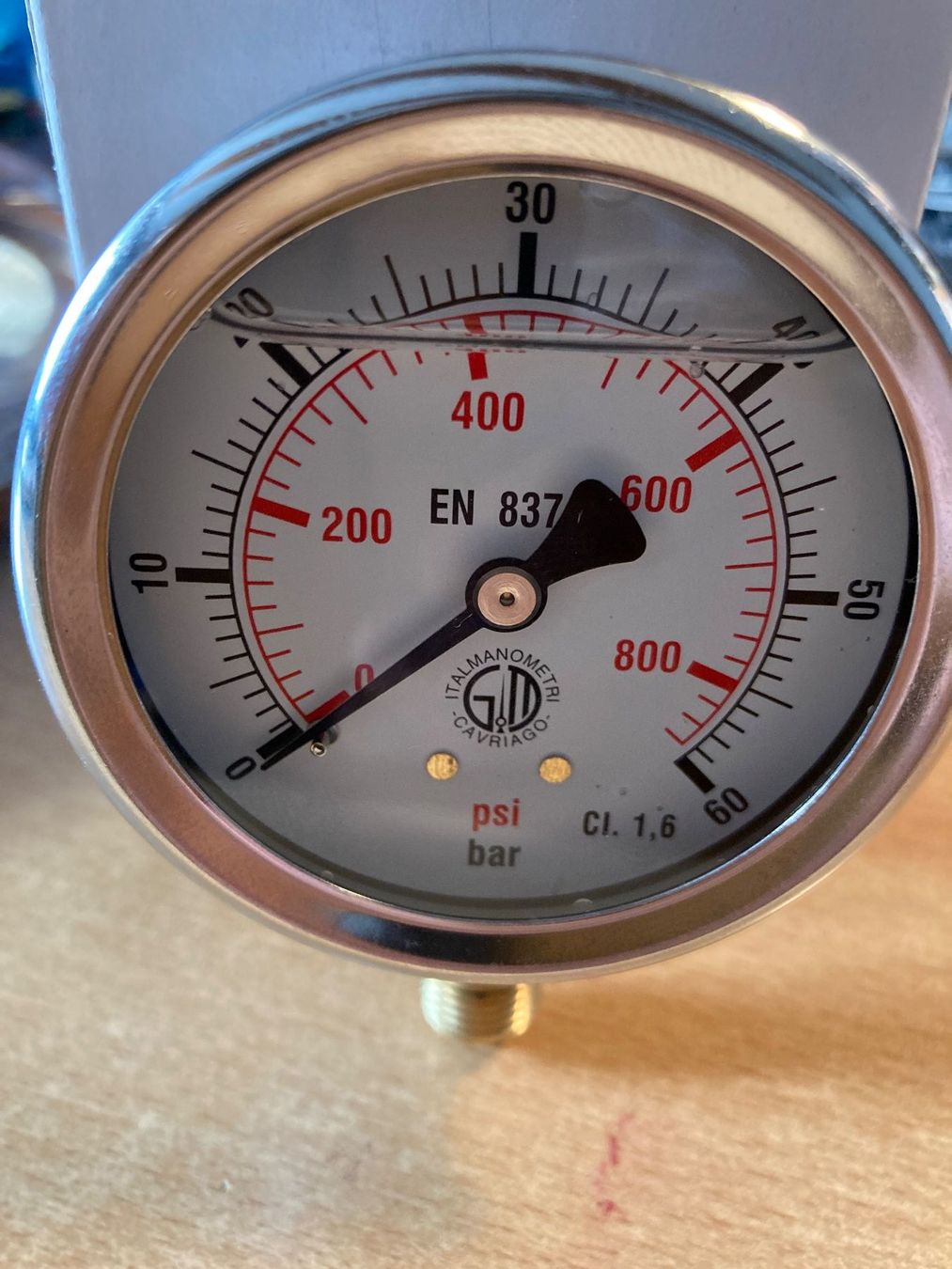 Tecnologia medica: Manometer 0-60 Bar – Nuovo e nell'imballaggio originale da Büren/ So venduto da u.limacher
