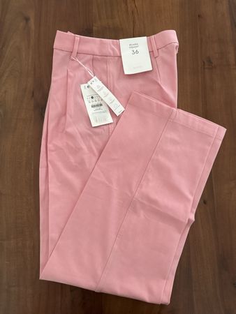 Hosen rosa Grösse 36 Bershka Straight mit Etikett