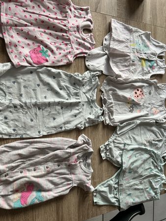 Set Baby Kleider Sommer Bodys gr.80