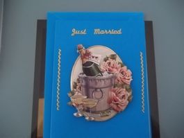 Karte zur Hochzeit Handgemacht