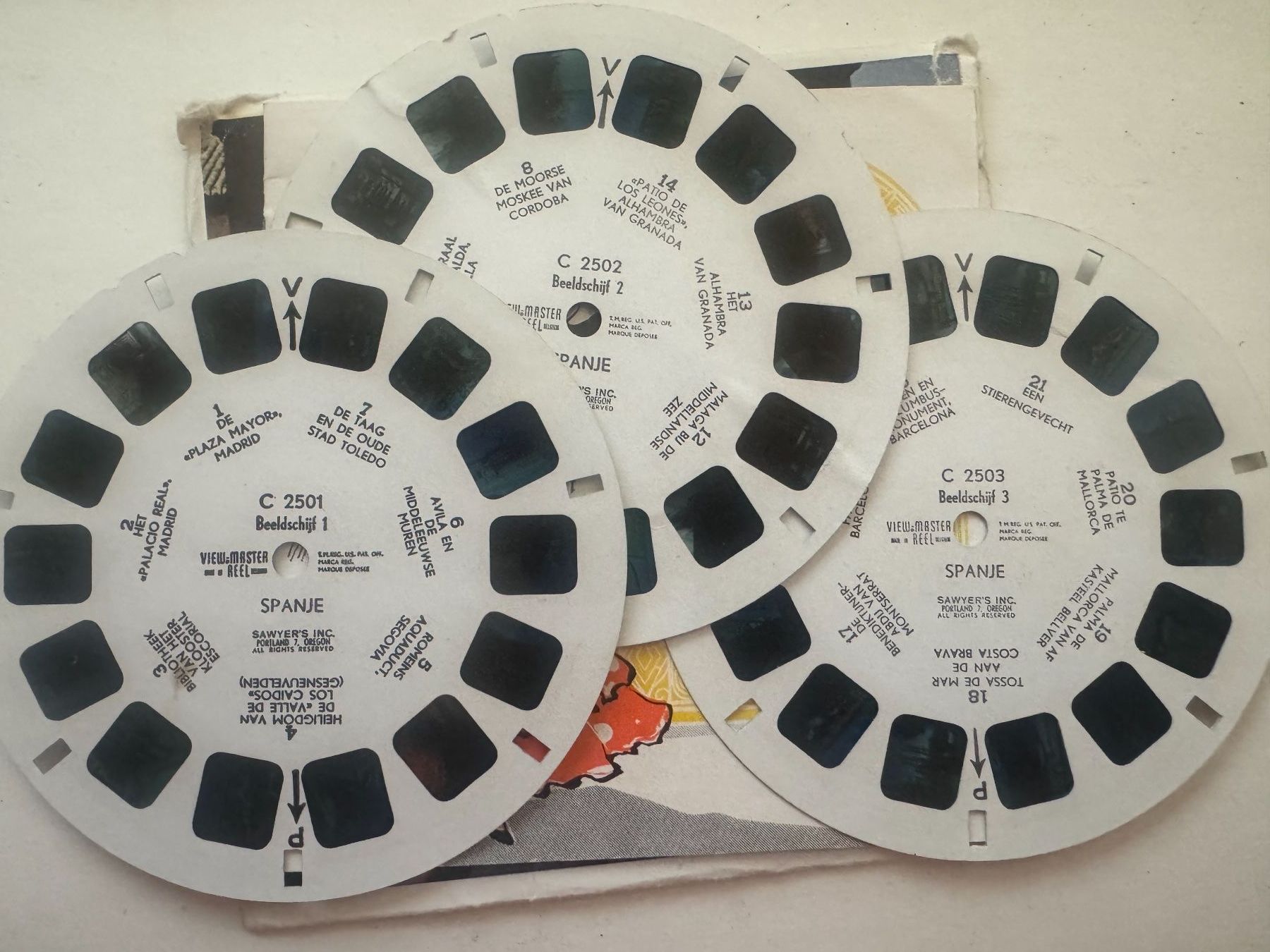 View-master Giocattoli: View-Master 3D: Nr. C 250 SPANJE - SPANIEN – Usato da Tegerfelden venduto da siebenmacky 4