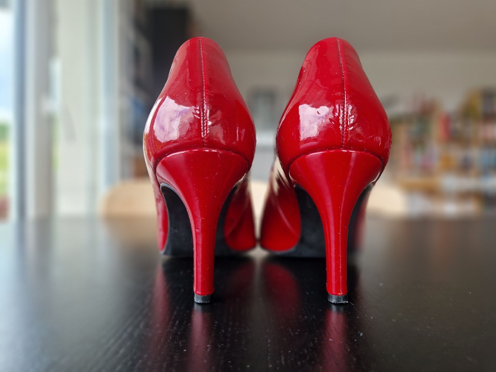 Högl Scarpe da donna: Pumps Högl rot Lackleder, Gr 38 – Usato da Oberbipp venduto da aitim 2