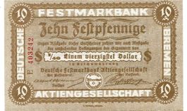 Bremen 10 Festpfennige Serie E 10.1923 VZ++-UNZ