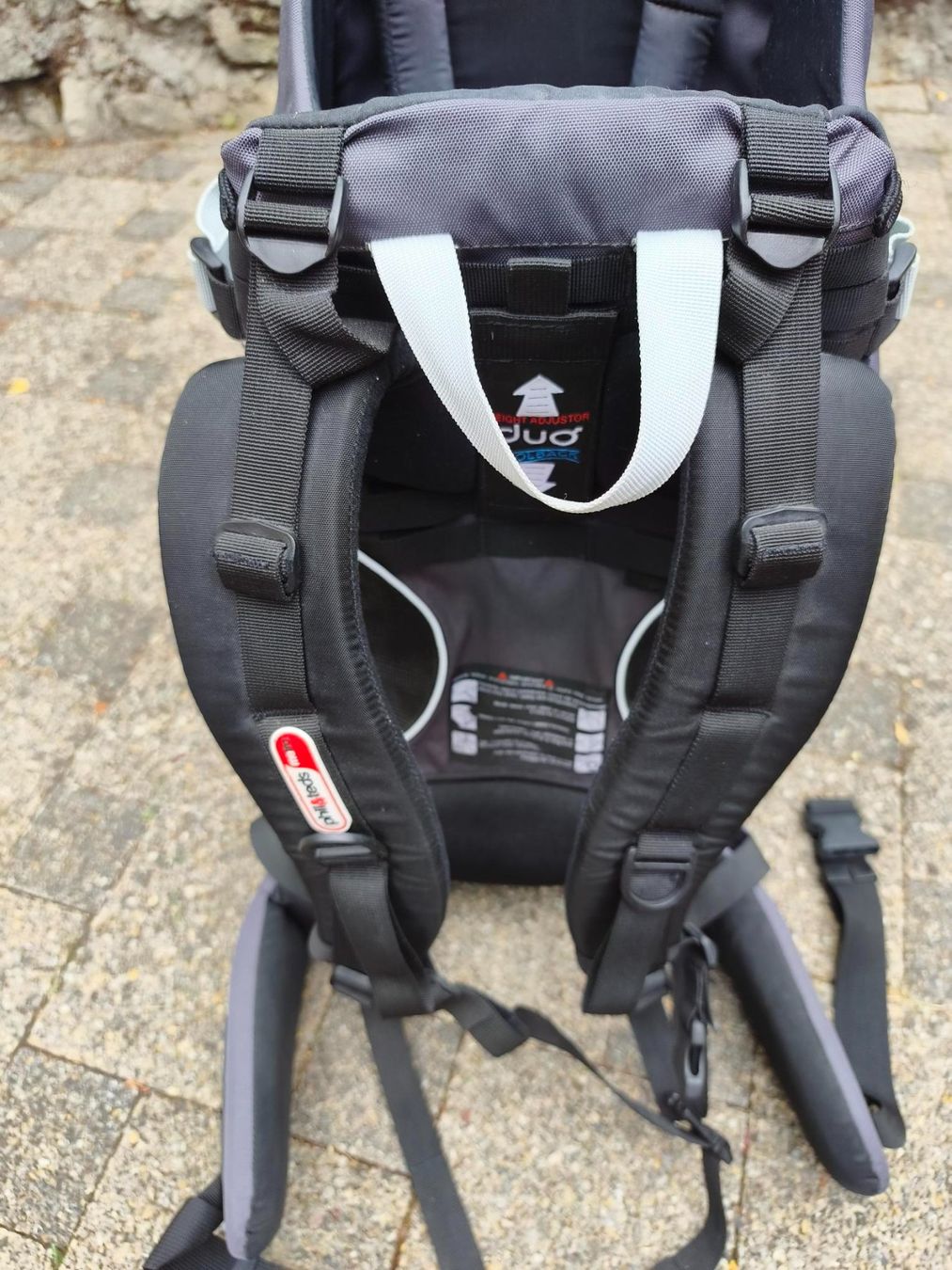 Marsupi portabebè: Kindertrage Rucksack mit Schutzdach – Nuovo (secondo la descrizione) da Lenzburg venduto da Moeli02 4