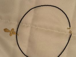Wunderschön Kette mit Gold Ahnanger 750 gestempelt