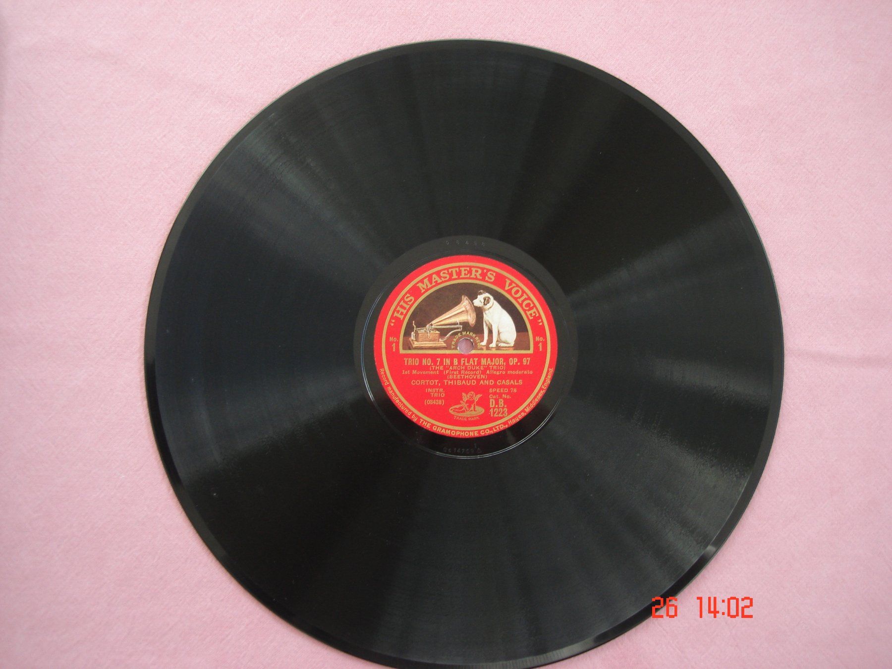 Schallplatten: Schellackplattenalbum Beethoven Trio Nr.7 B-Dur Op.97 – Gebraucht aus Aeschi SO von abi1951 1