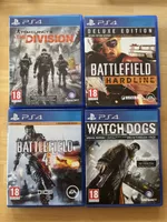 PS4 Shooters / BF 4 & Hardline, Watch Dogs, the Division