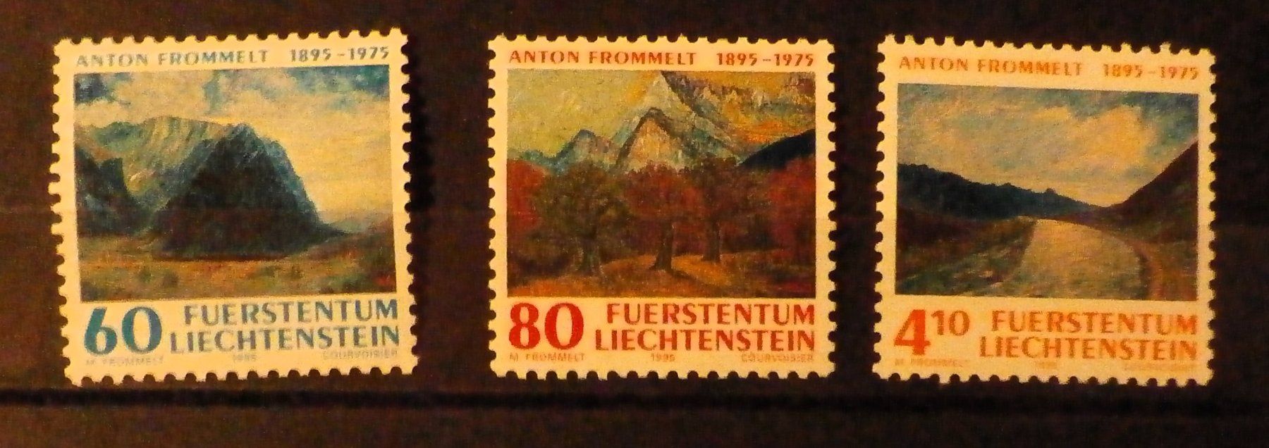 Tutti i francobolli: FL Liechtensteiner Maler A. Frommelt ** – Nuovo (secondo la descrizione) da Kehrsatz venduto da Bernherb2