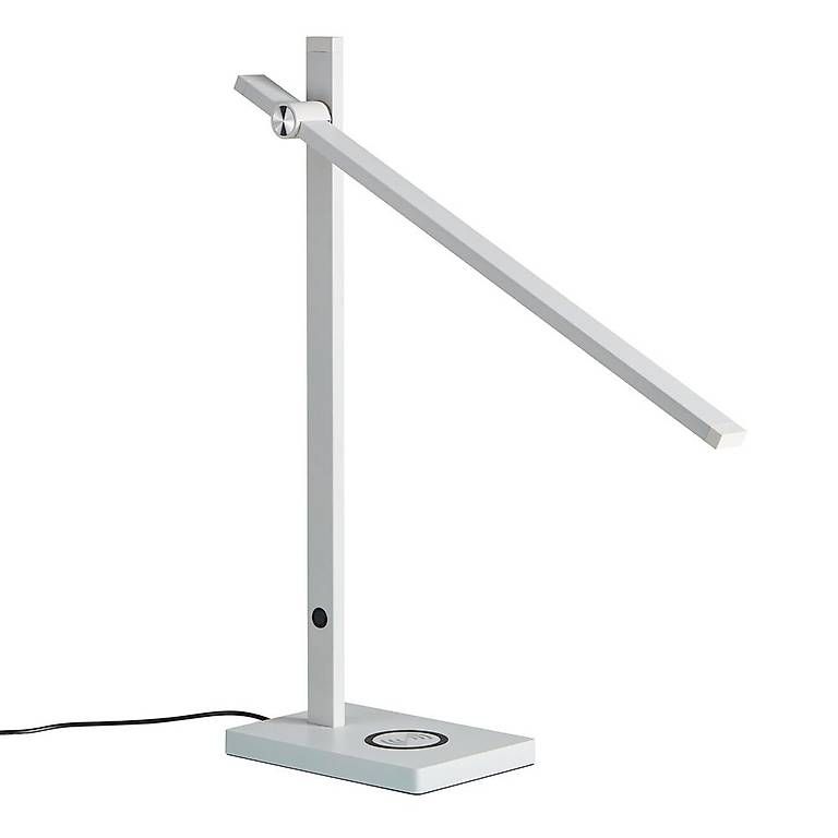 Lampes: GABELLA LED-Tischlampe hellgrau mit Wireless Charger – Neuf avec emballage d'origine à Sissach par mondilux 2