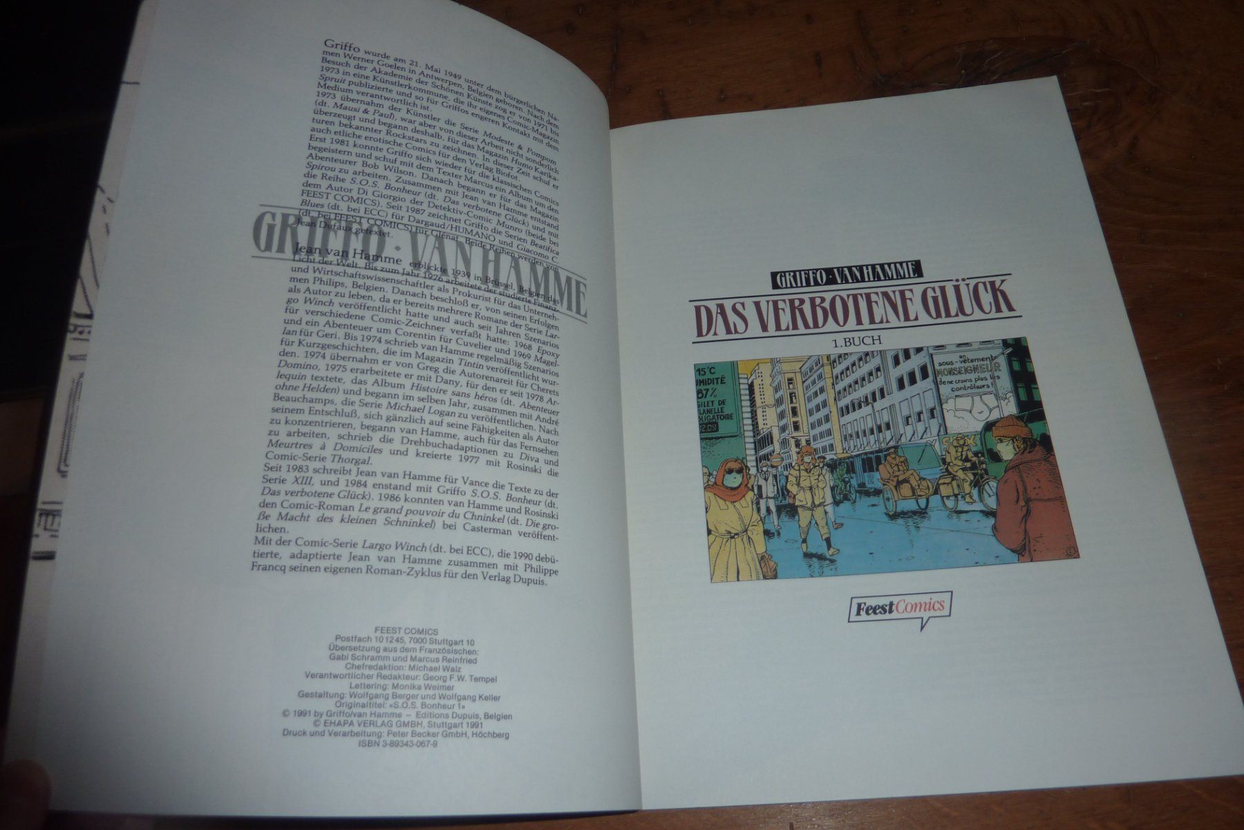 Fumetti: Das verbotene Glück, 1. Buch, Griffo, Van Hamme – Usato da Lausen venduto da akira003 2