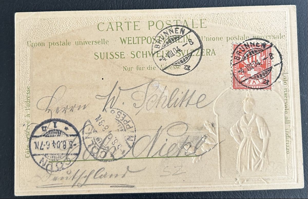Cartoline postali: Prägekarte Treib mit Brunnen  – Usato da Horw venduto da Tellbub 1