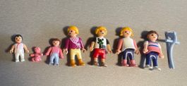 Playmobil Figuren; 4 Kinder und 2 Babys