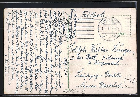 Cartoline postali: Chemnitz, Zeppelinflug über Chemnitz, F – Usato da Berlin venduto da bartko-reher 1