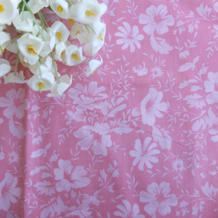 Stoff Blumen Rosa Tissu rose fleurs (Neu (gemäss Beschreibung)) in ...