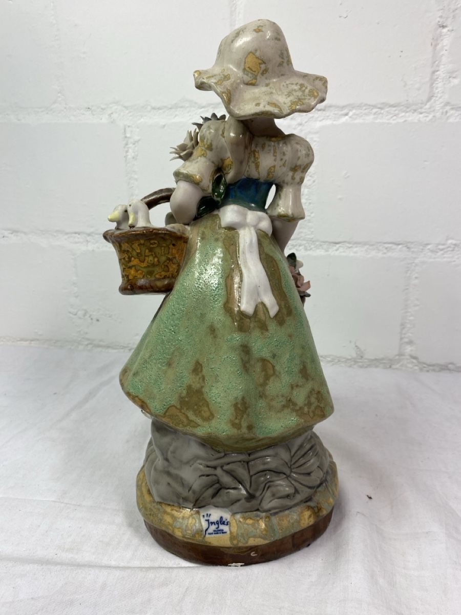 Skulpturen & Statuen: Vintage Figur Mädchen mit Gänsen, Spanien – Gebraucht aus sursee von trilli-tralli 3