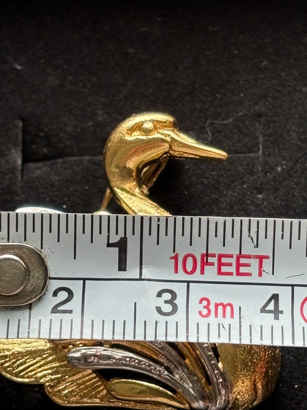 Spille & Fermagli: Broche cygne vintage dorée et argentée – Usato da Peseux venduto da CharmeCommerce 6