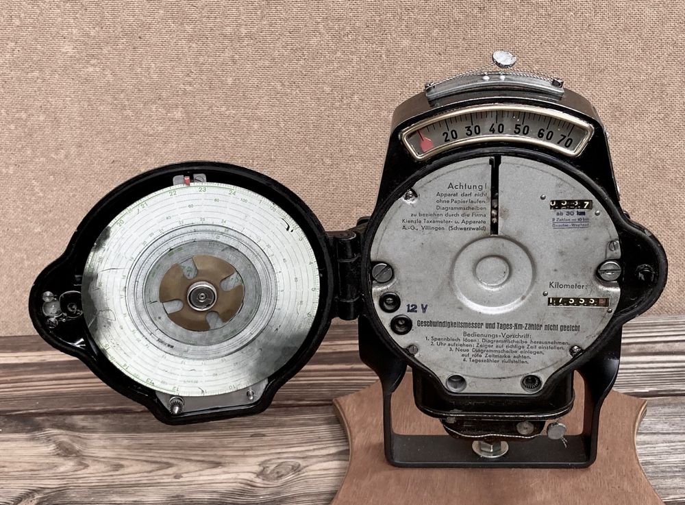 antiker KIENZLE Fahrtenschreiber Taxameter 12 Volt (Gebraucht) in