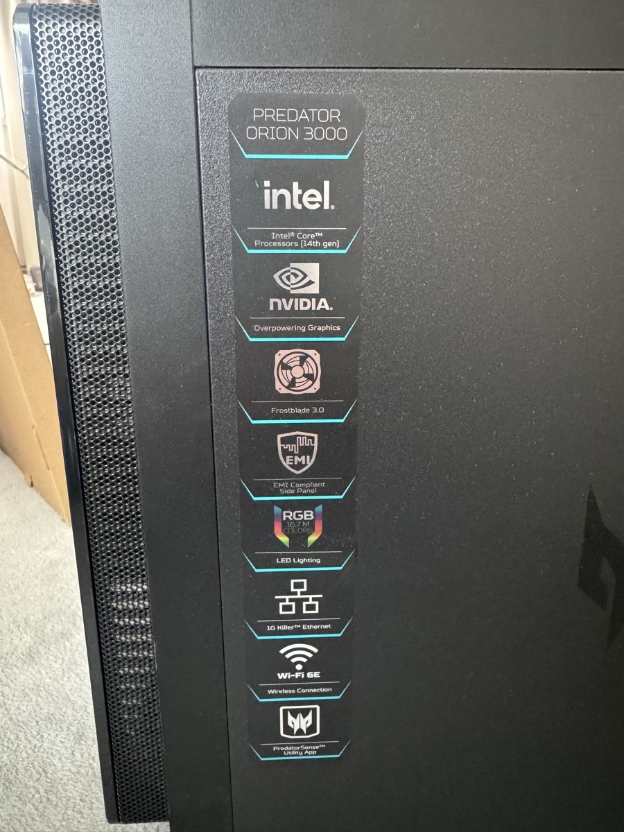 Acer PC: Acer Predator Orion 3000 – Nuovo (secondo la descrizione) da Uetikon am See venduto da dar_ck2w 6