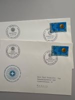 1954 Fussball WM Bern 2  Briefe Eröffnung+Endspiel