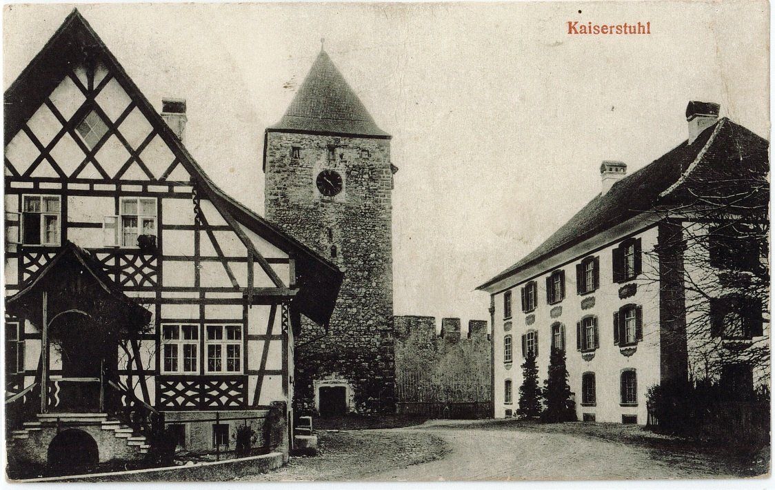 Cartoline postali: AG 293 Kaiserstuhl BAHNPOST 1927 – Usato da Fribourg venduto da philafri