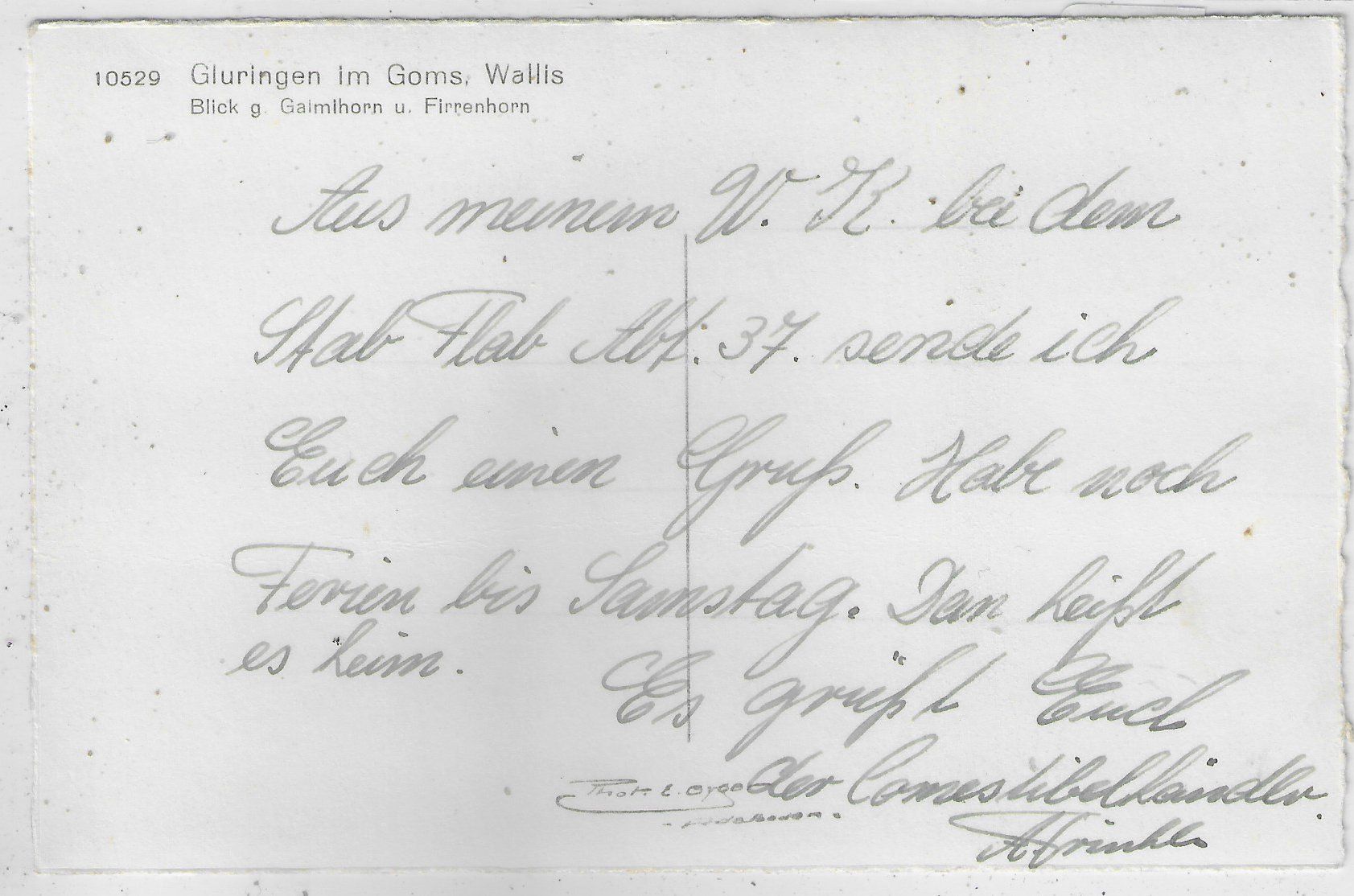 Cartoline postali: Gluringen im Goms - Photo: E. Gyger – Usato da Ettingen venduto da Kartenplanet 1