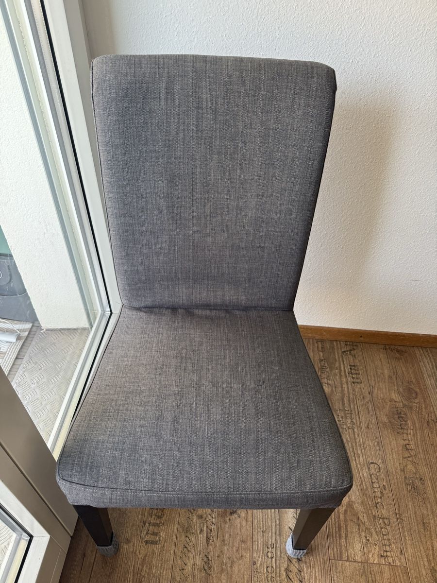 Ikea Sedie: 6 x Grauer Stuhl mit Bezug – Usato da Richterswil venduto da LuluGL 1