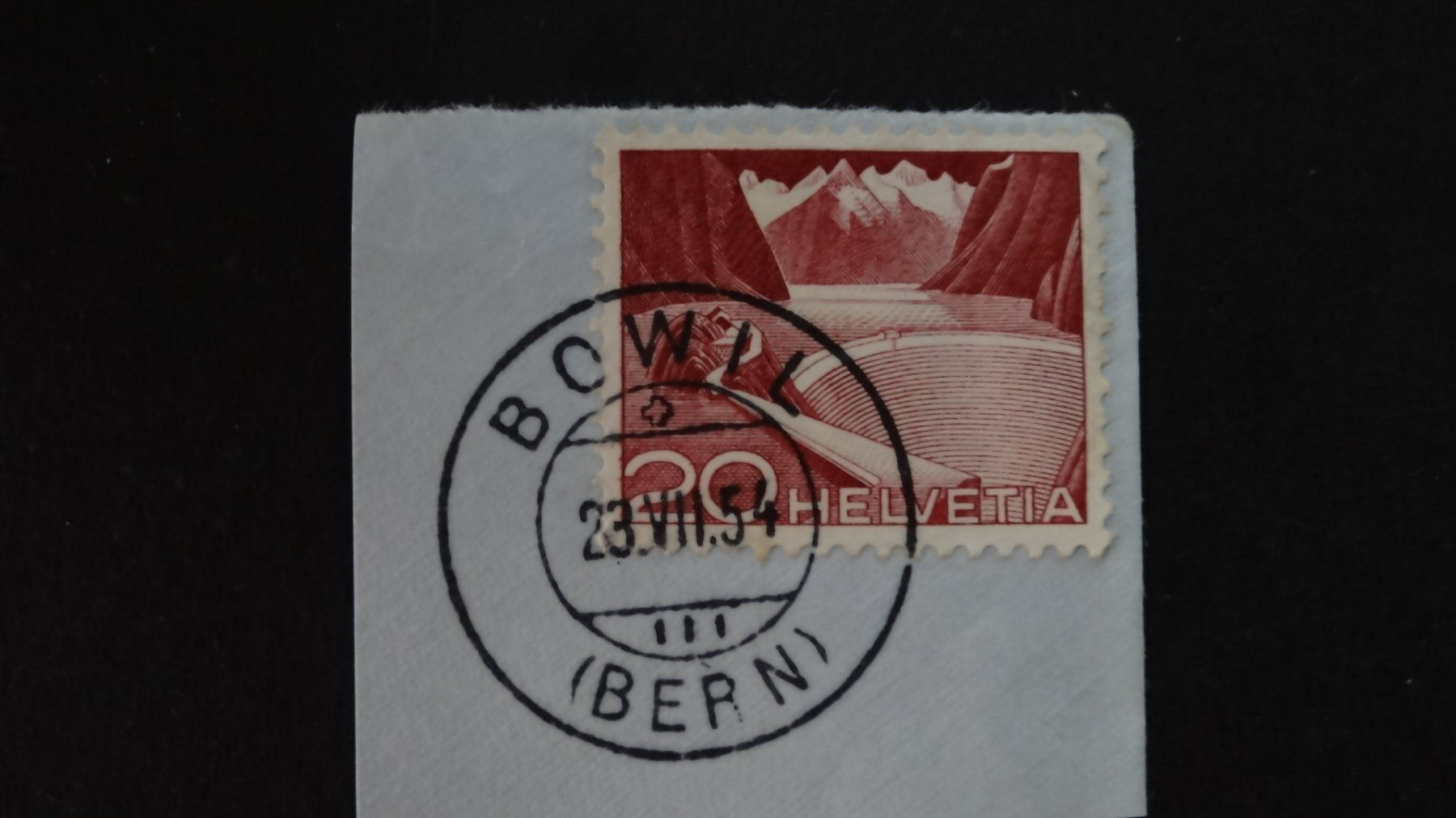 Tutti i francobolli: BOWIL (Bern)  23.VII.54    168 – Usato da Anwil venduto da larks