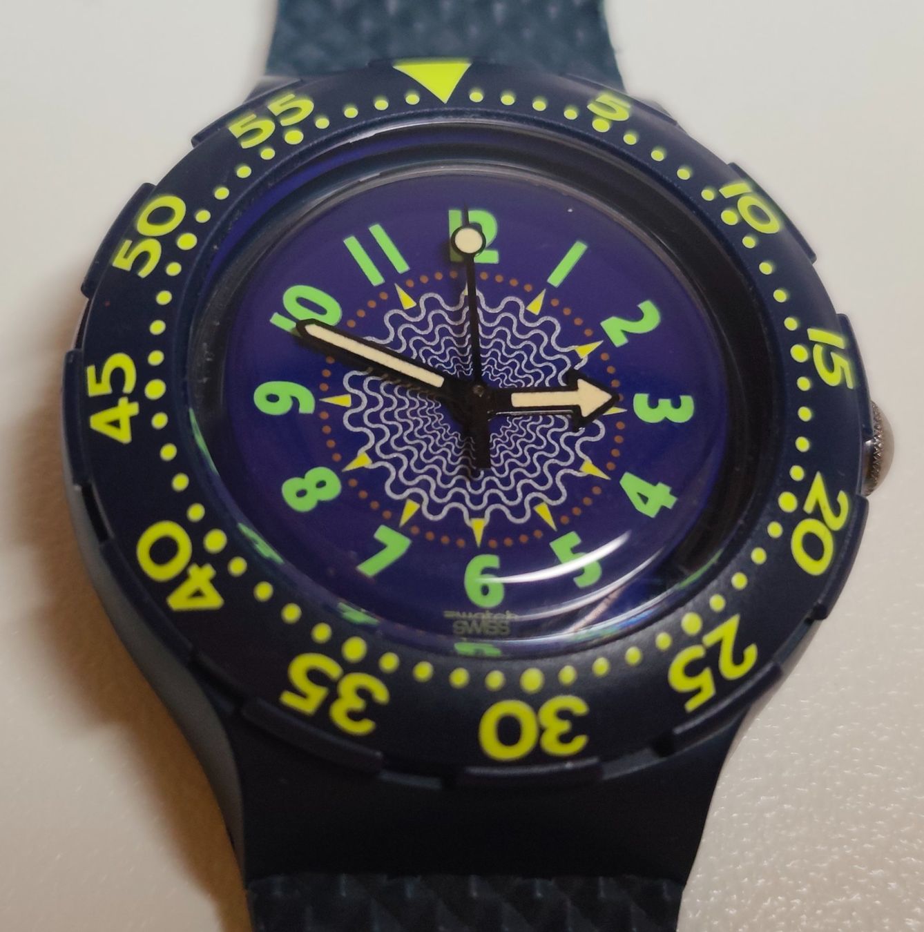 Swatch Orologi: Swatch ⌚NEU SCUBA ROWING - SDN104 – Nuovo e nell'imballaggio originale da Eschenbach SG venduto da Piratenschatz 3