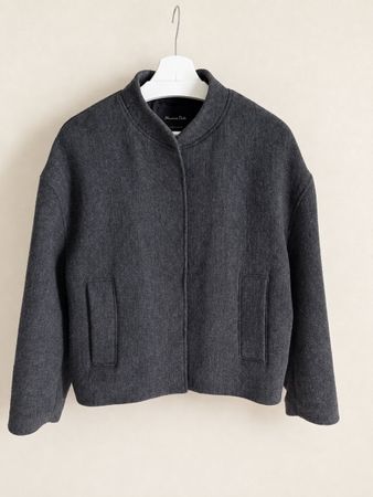 Massimo Dutti Bomberjacke, dunkelgrau, Grösse M