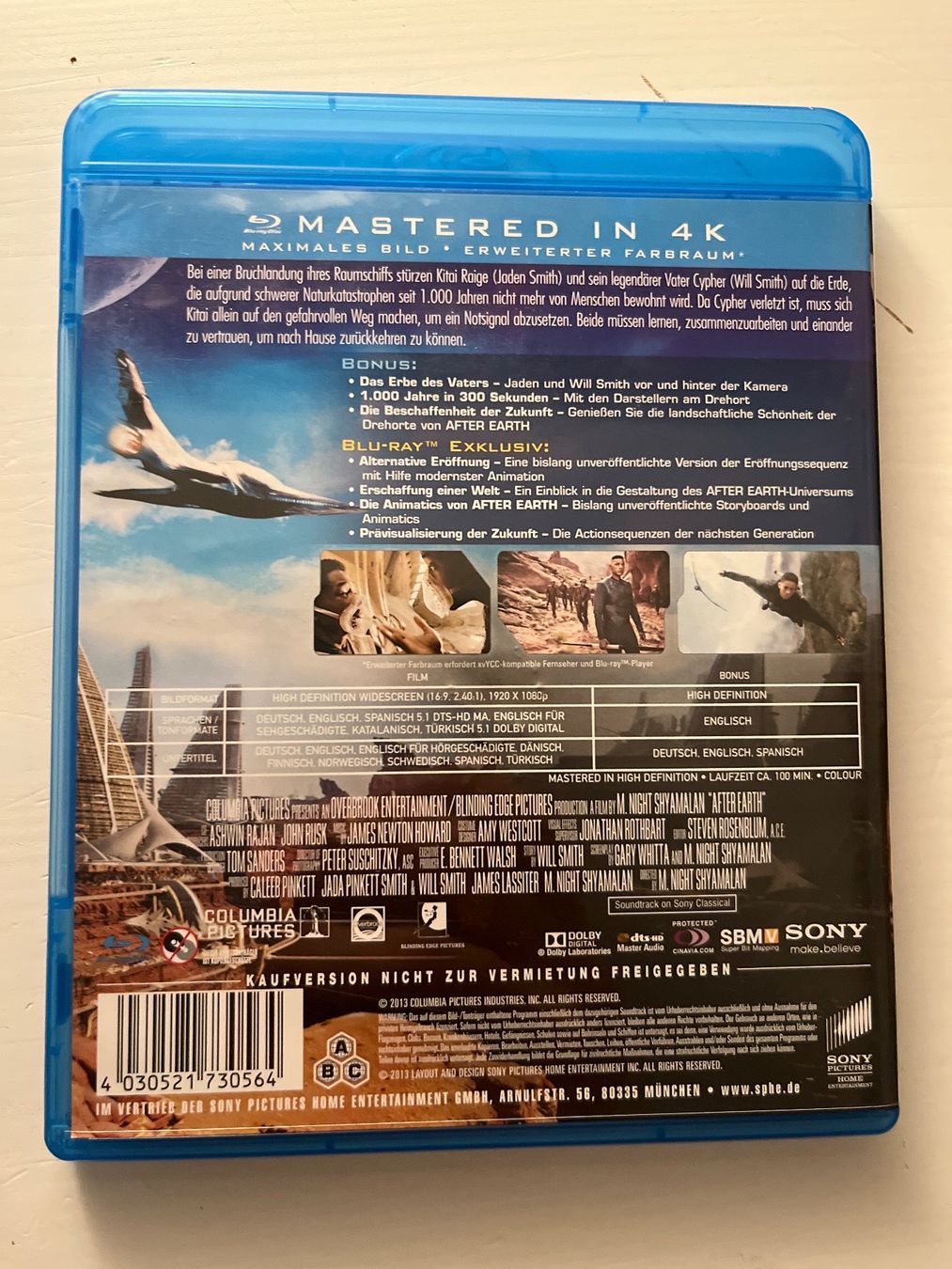 Tutti i DVDs: After Earth (2013) Blu-ray – Usato da Sierre venduto da black.box 1