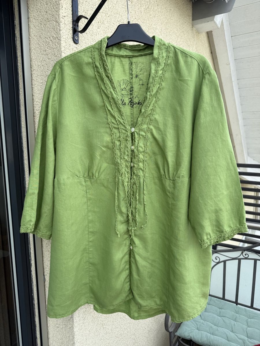 Ulla Popken Tuniche: Lässige Designer  Leinen Tunika XL  – Usato da Sirnach venduto da sirni