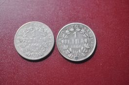 Vatican 1866 1 lire argent