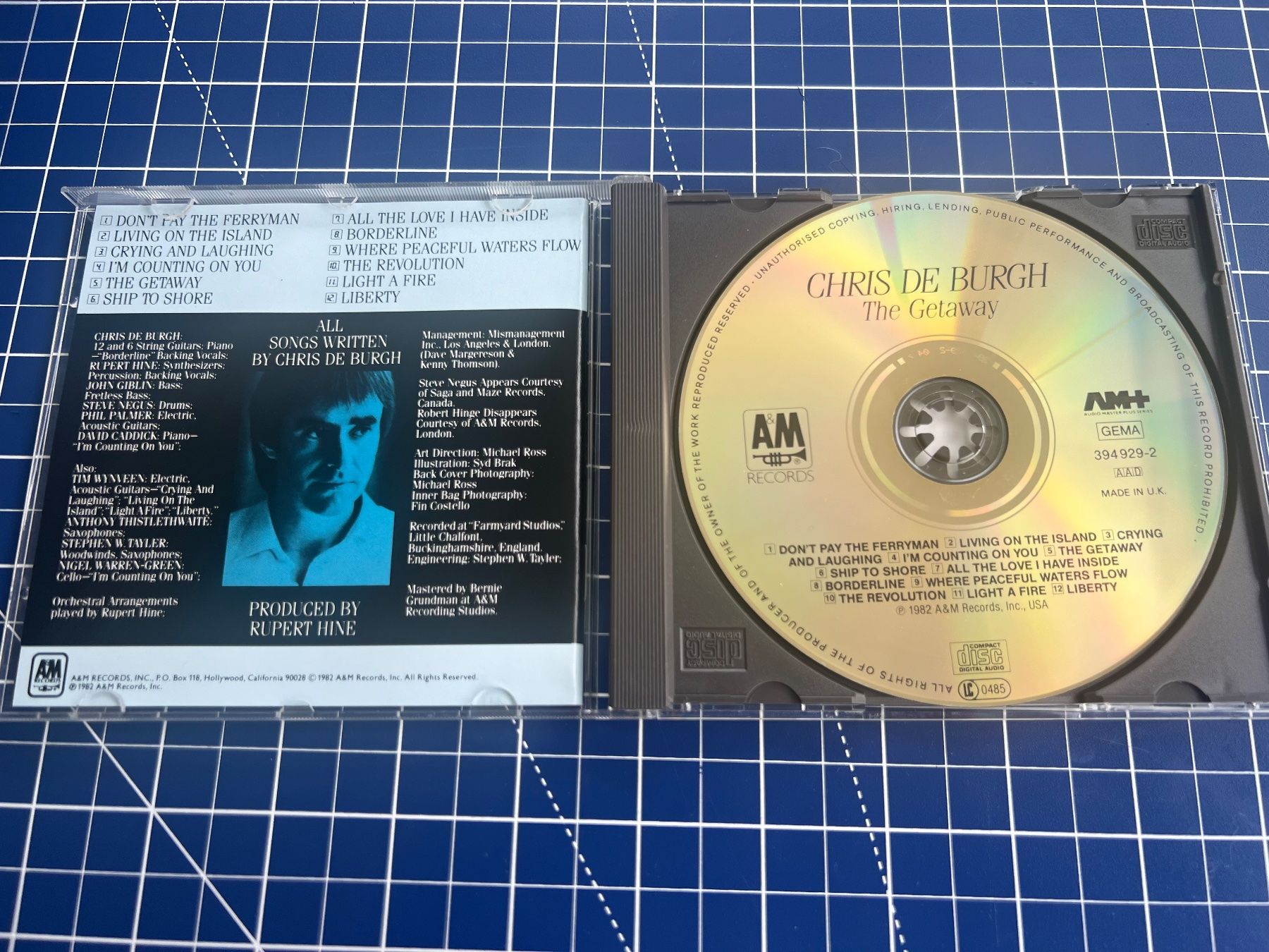 CD: Chris de Burgh – The Getaway – Usato da st.gallen venduto da sophiephie 1