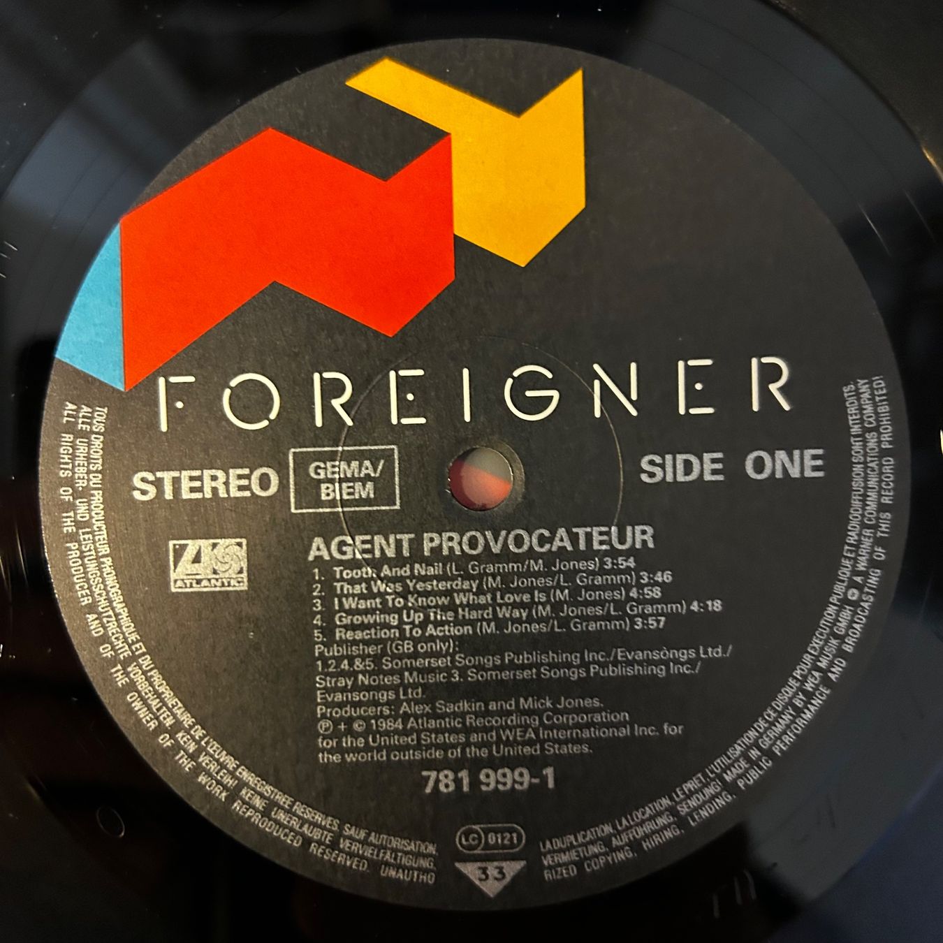 Dischi in vinile: Foreigner - Agent Provocateur, Vinyl-LP – Usato da Aesch BL venduto da BernisFlomi 2