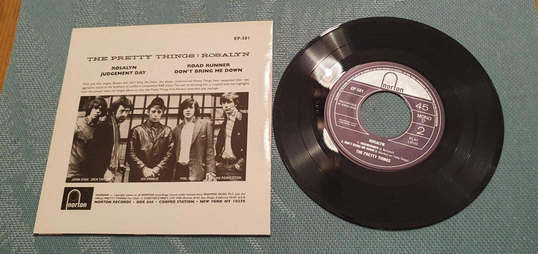 Dischi in vinile: THE PRETTY THINGS, Rosalyn, USA EP-Single, Mint- – Usato da Kreuzlingen venduto da Cdschlumpf 1