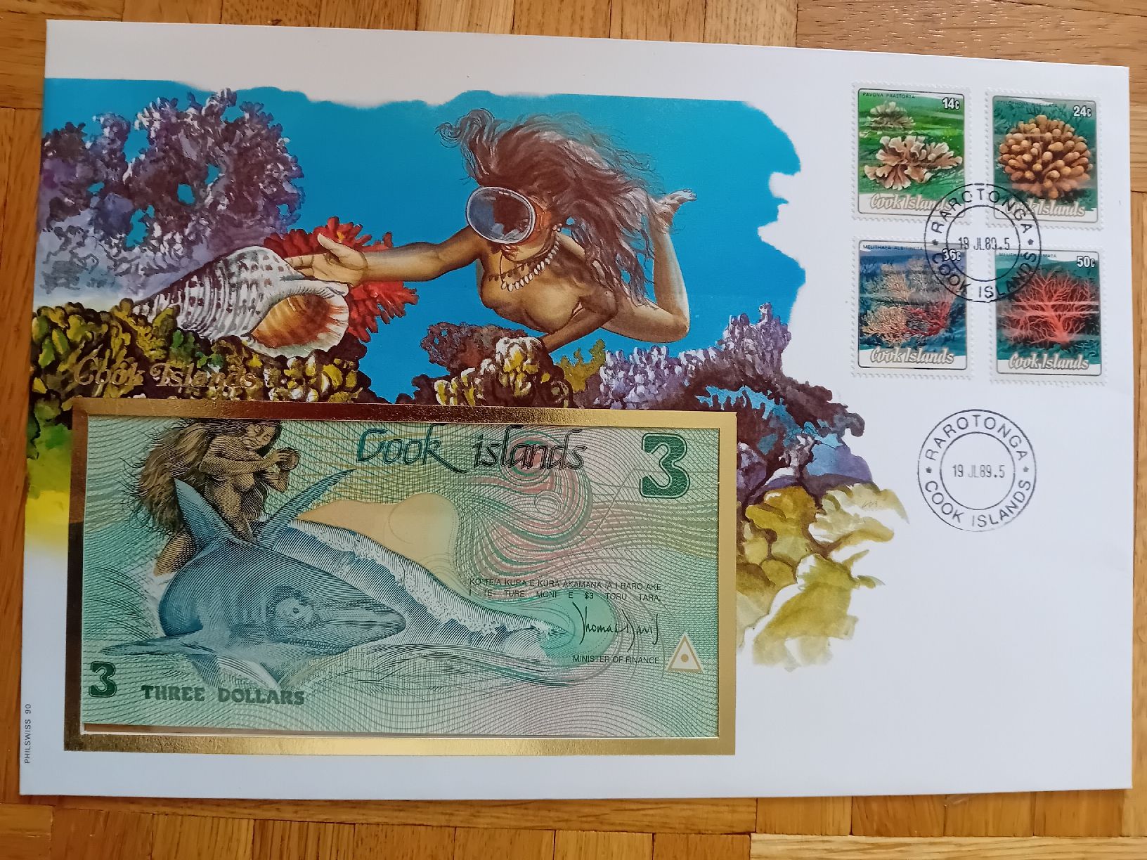 Billets de banque: Banknotenbrief Cook Island – Neuf (Voir description) à Muralto par Alex1912