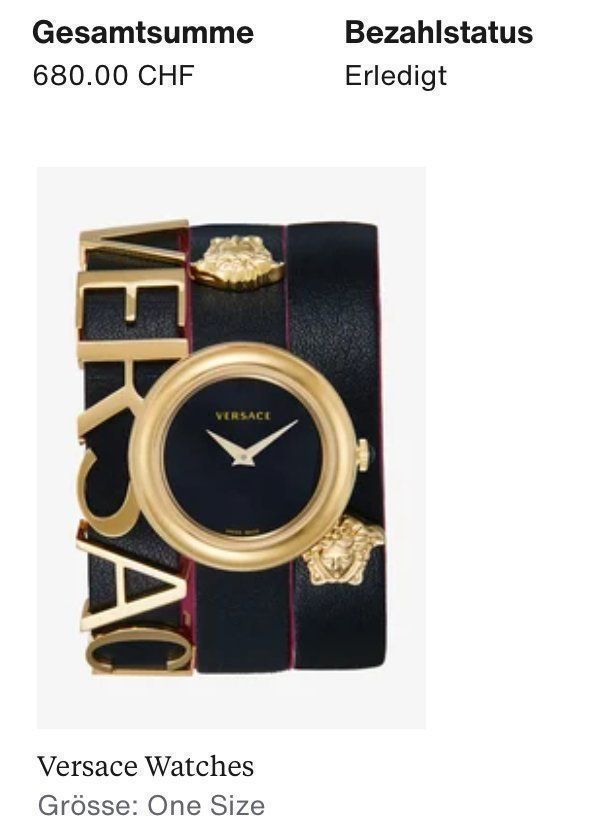 Versace Montres: Versace Armbanduhr (56cm) – D'occasion à Dagmersellen par Arcticsnow2017 7