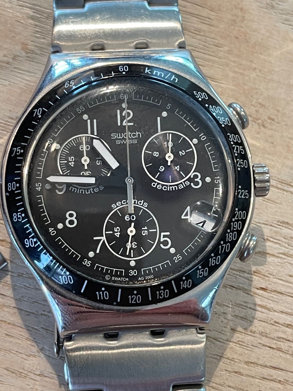 Swatch Uhren: Swatch Irony Chronograph Uhr gebraucht – Gebraucht aus Staufen von Gloetschge 1