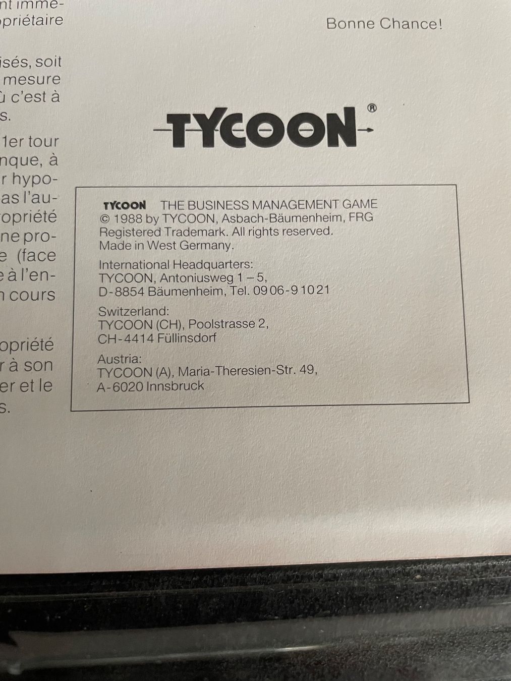 Giochi: Jeu Tycoon La Gruyère 1988 – Nuovo e nell'imballaggio originale da Vallamand venduto da Bricbracbroc82 6