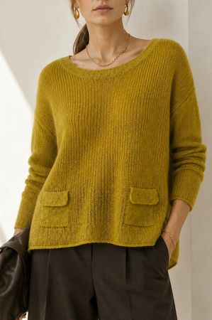 Marc Cain Kaschmir-Seide Pullover - Gr. 4
