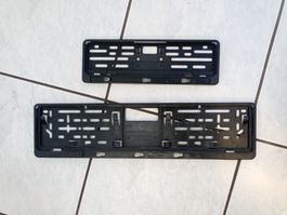 Nummernschildhalter 2 Stk. schwarz guter Zustand