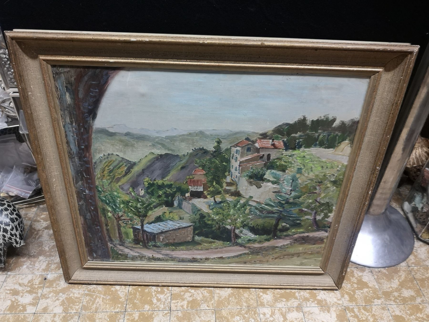 Gemälde: HUILE SUR TOILE ANCIENNE – Gebraucht aus Genève von Qanil77