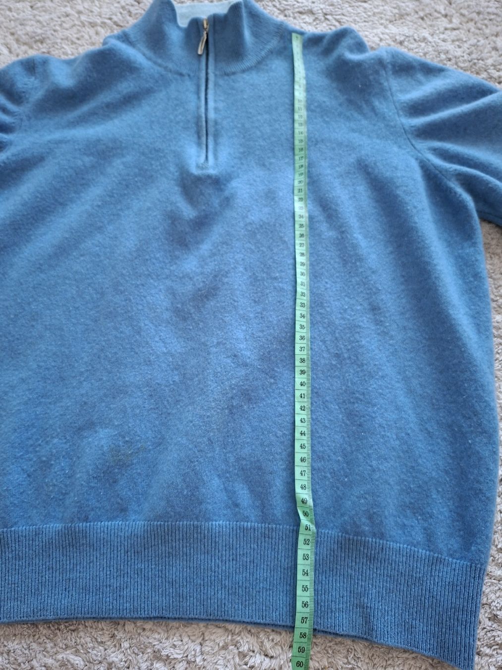 Pulls & Sweat-shirts: Pull zippé André Maurice Cachemire bleu clair  – D'occasion à Renens VD par ser_j2fn 3