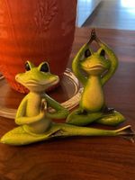 Yoga Frosch * 2 Stück (Dekoration)