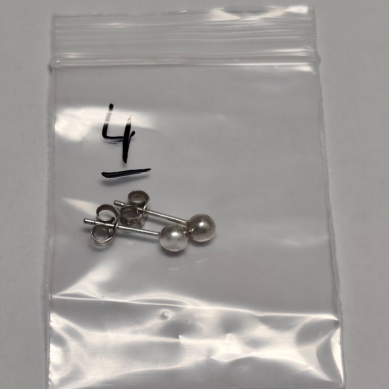 Boucles d'oreille: Vintage Silver silber Stud Earrings Boucles d'Oreilles #A4 – D'occasion à Châtelaine par Tropic.Watch2 2