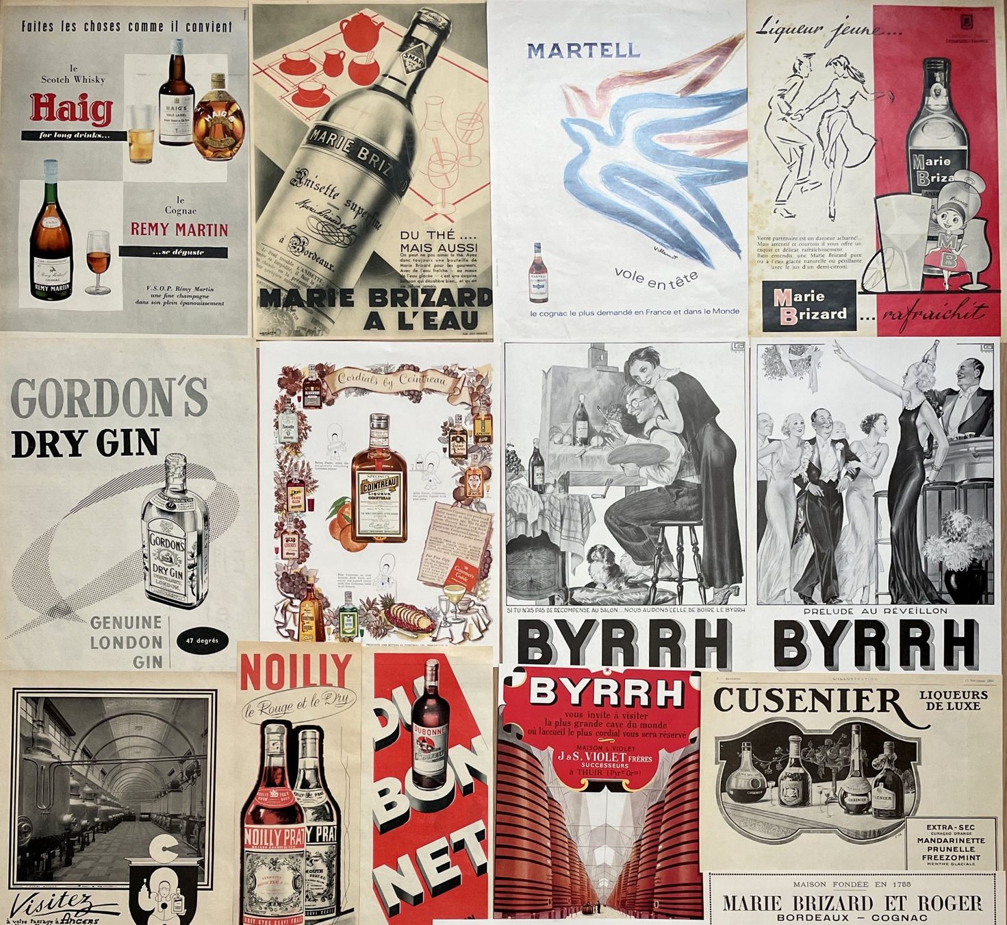 Grafica & Litografie: Apéritifs, Cognac, Vin - 30 alte Werbungen / Publicités – Usato da Savagnier venduto da Ne2065 2