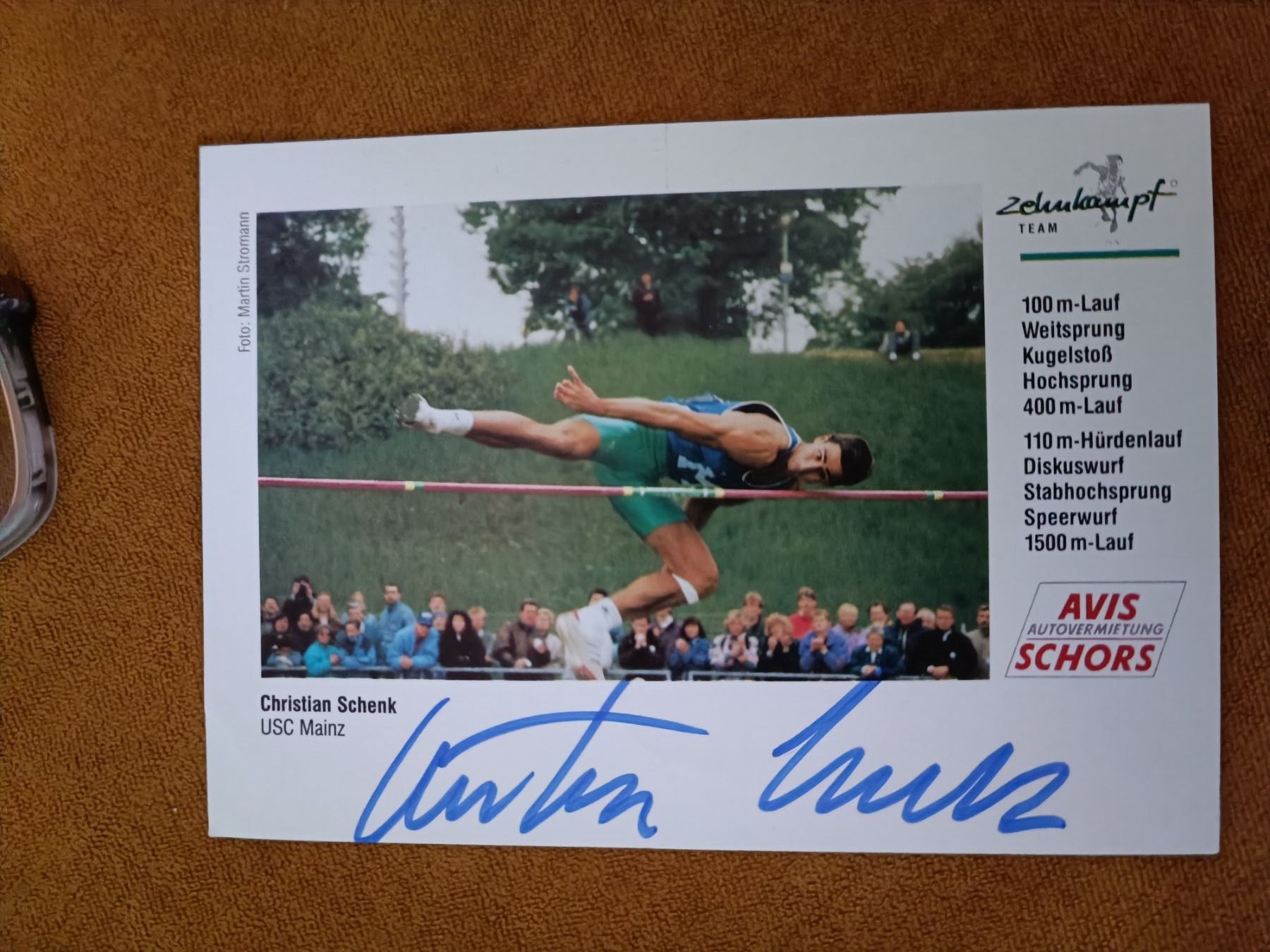 Autogramme: Christian Schenk -  Olympiasieger – Gebraucht aus Menziken von Autogramme