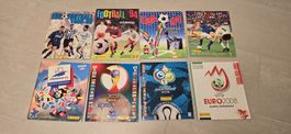 8 verschiedenen Fussball Panini Album 1994 bis 2008