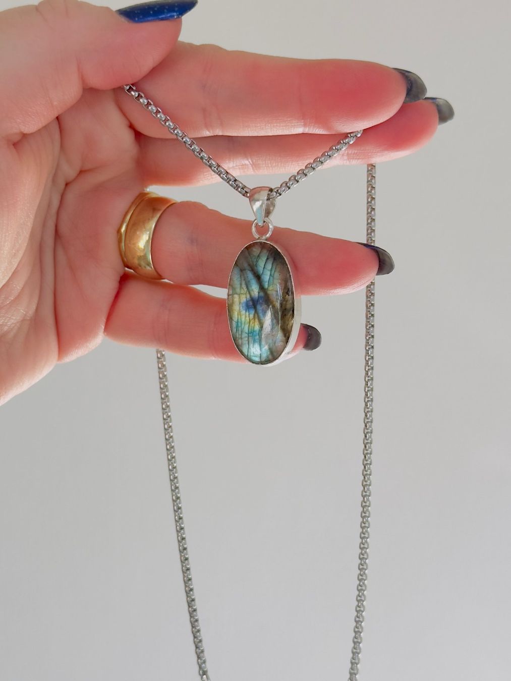 Catenine: Labradorite necklace – Nuovo e nell'imballaggio originale da Genève venduto da AGBERG 4